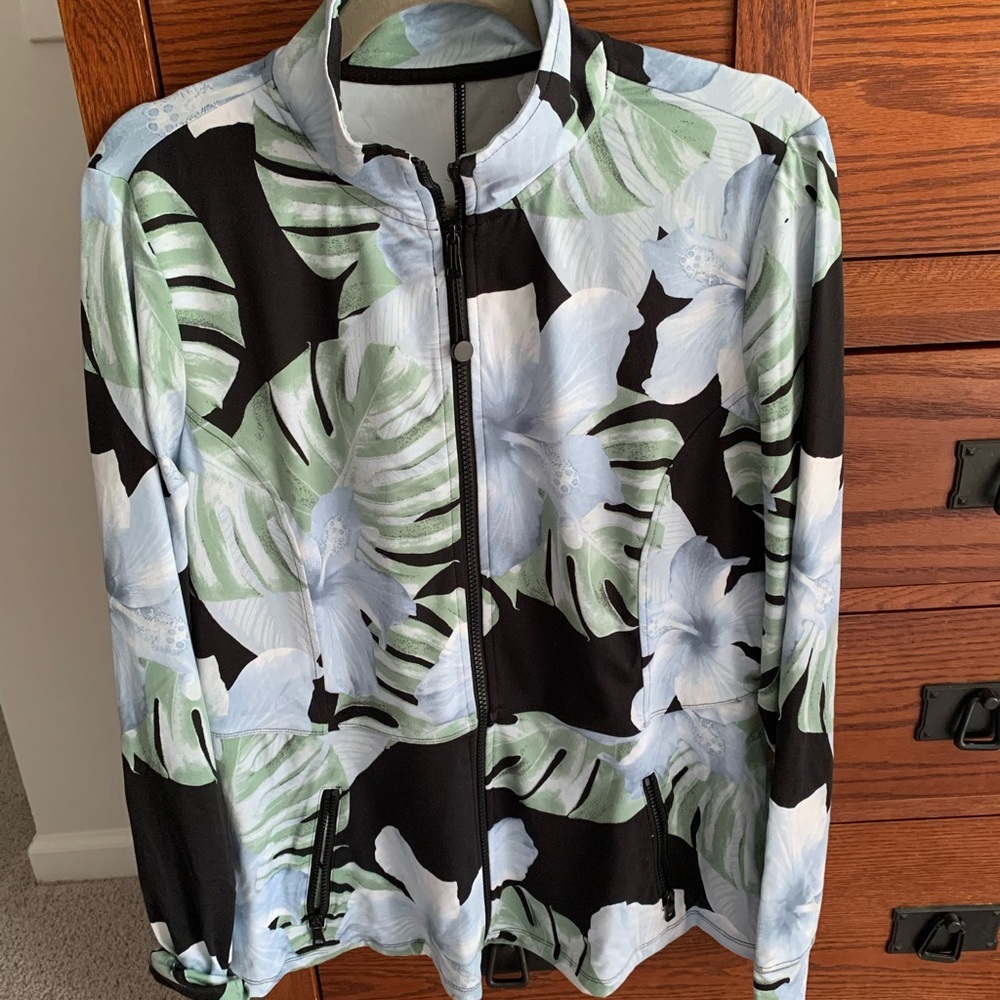 G.I.L.I. Blue and Black Patterned Jacket